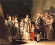 Francisco de goya y Lucientes Family of Charles IV Spain oil painting artist